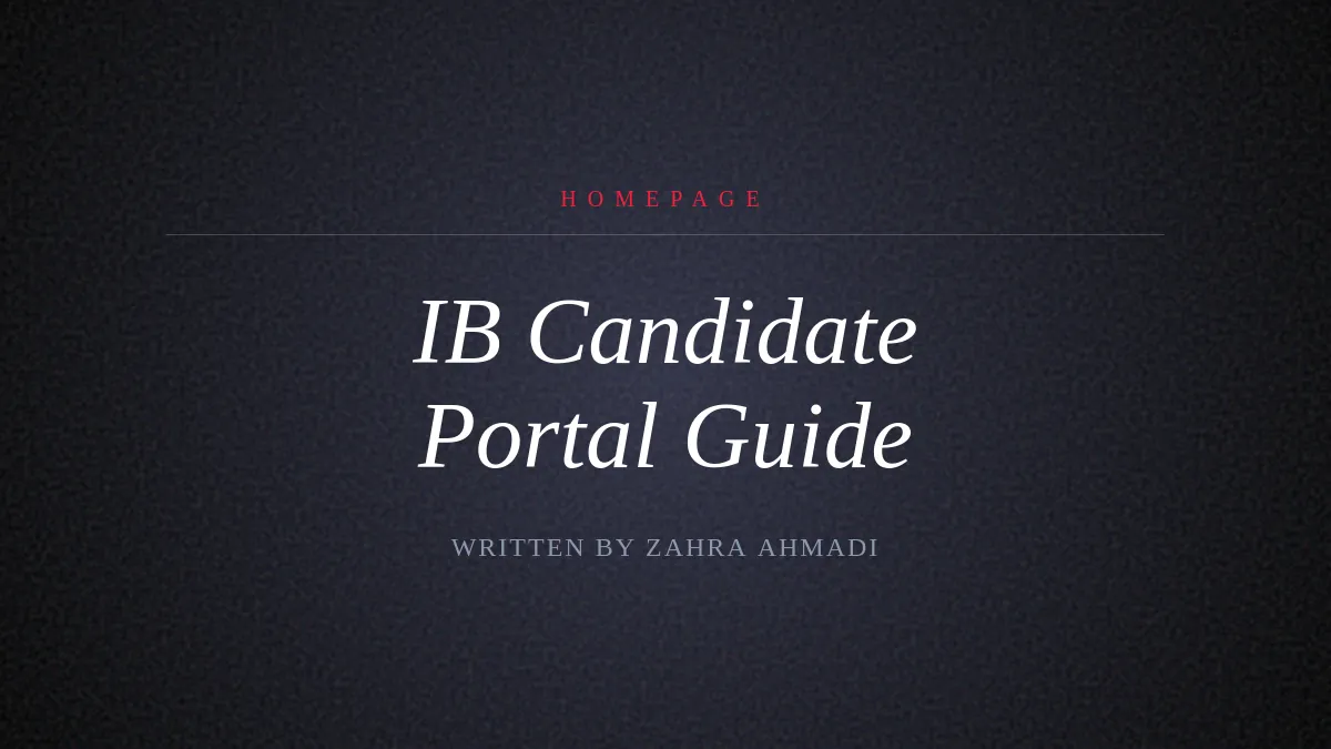 ib candidate | website, app Hero Image